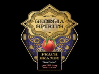 Georgia Spirits Peach Brandy concept.